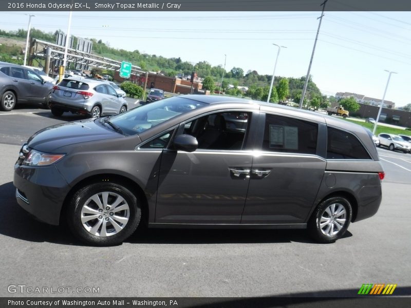 Smoky Topaz Metallic / Gray 2016 Honda Odyssey EX-L