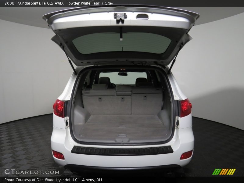 Powder White Pearl / Gray 2008 Hyundai Santa Fe GLS 4WD