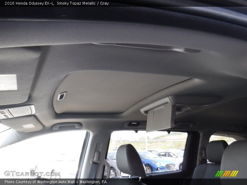 Smoky Topaz Metallic / Gray 2016 Honda Odyssey EX-L