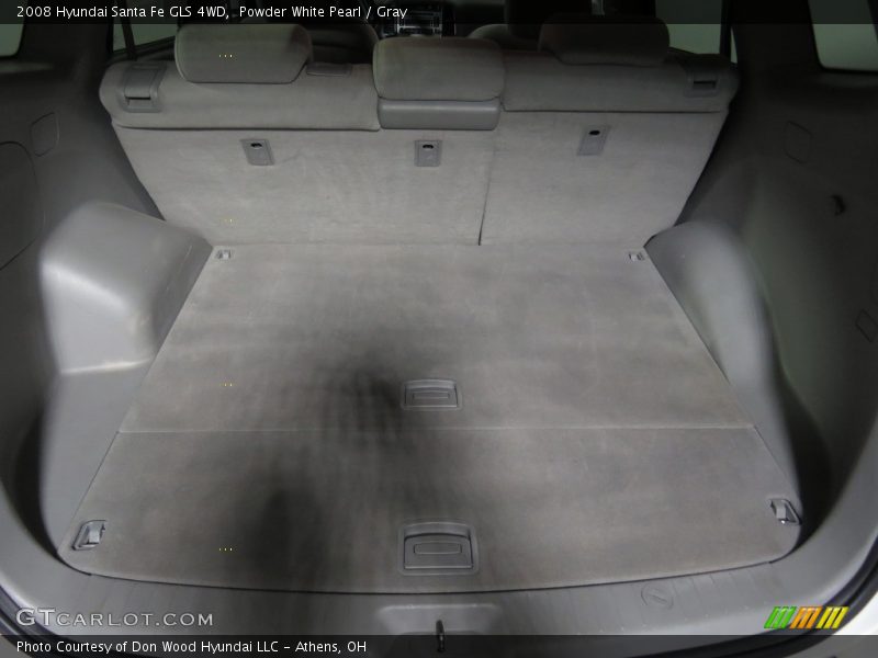 Powder White Pearl / Gray 2008 Hyundai Santa Fe GLS 4WD