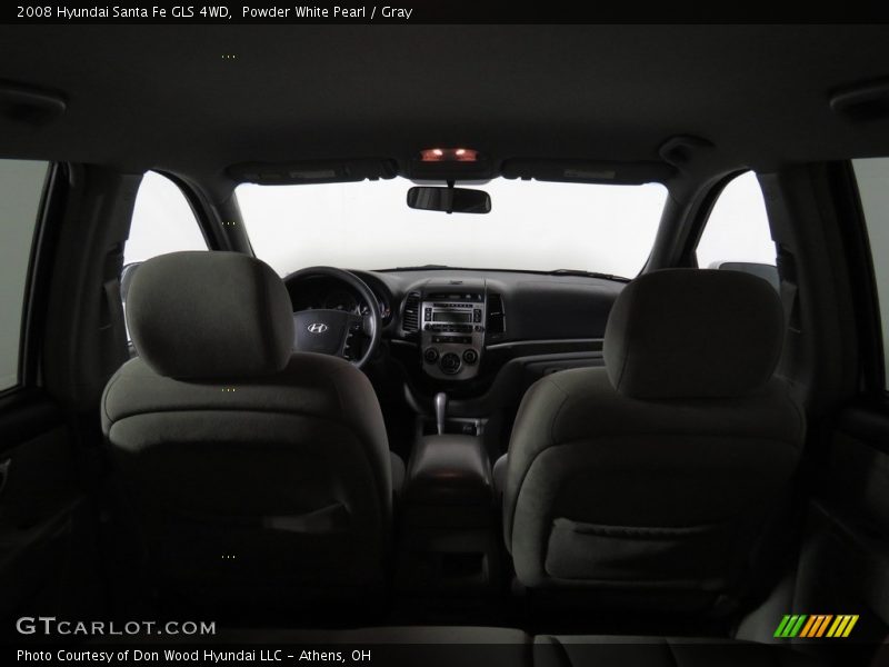 Powder White Pearl / Gray 2008 Hyundai Santa Fe GLS 4WD
