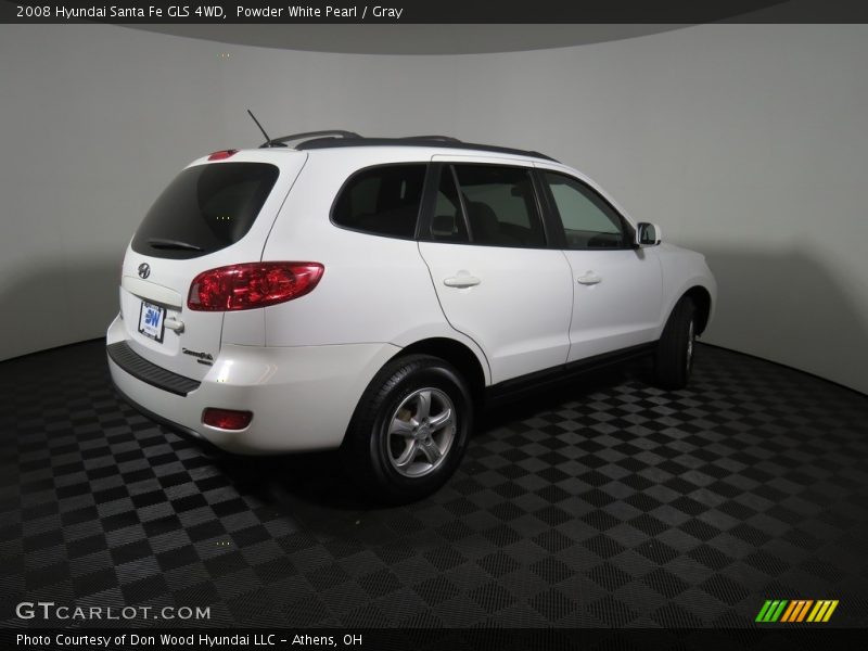 Powder White Pearl / Gray 2008 Hyundai Santa Fe GLS 4WD