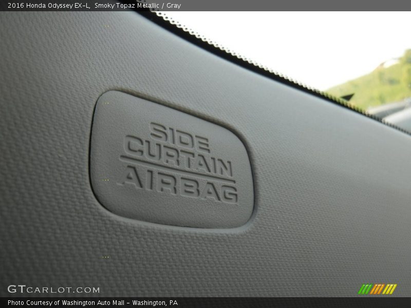 Smoky Topaz Metallic / Gray 2016 Honda Odyssey EX-L