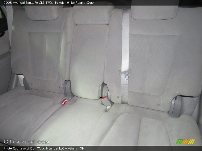 Powder White Pearl / Gray 2008 Hyundai Santa Fe GLS 4WD