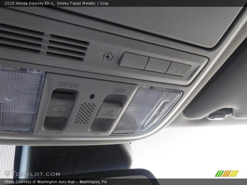 Smoky Topaz Metallic / Gray 2016 Honda Odyssey EX-L
