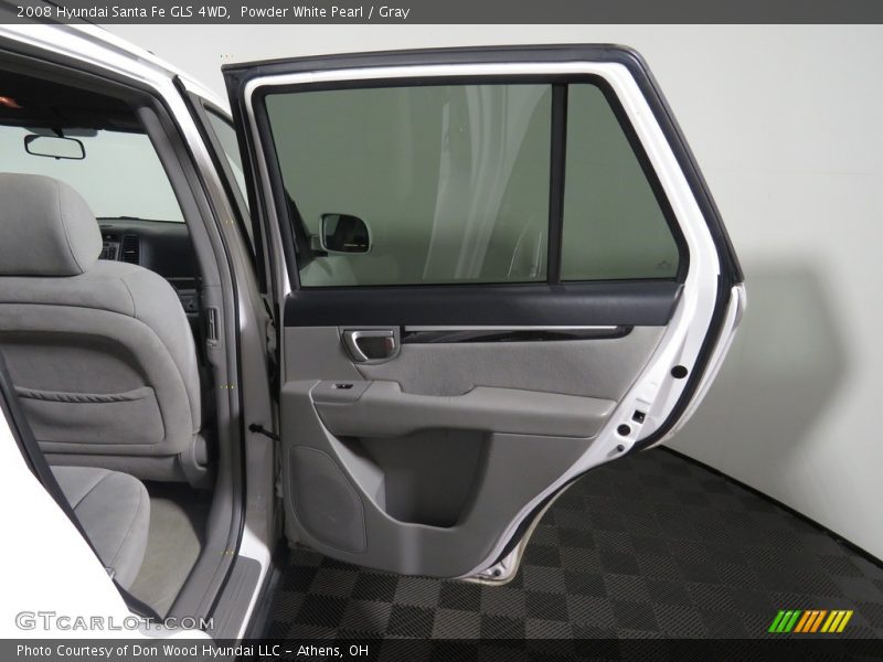 Powder White Pearl / Gray 2008 Hyundai Santa Fe GLS 4WD