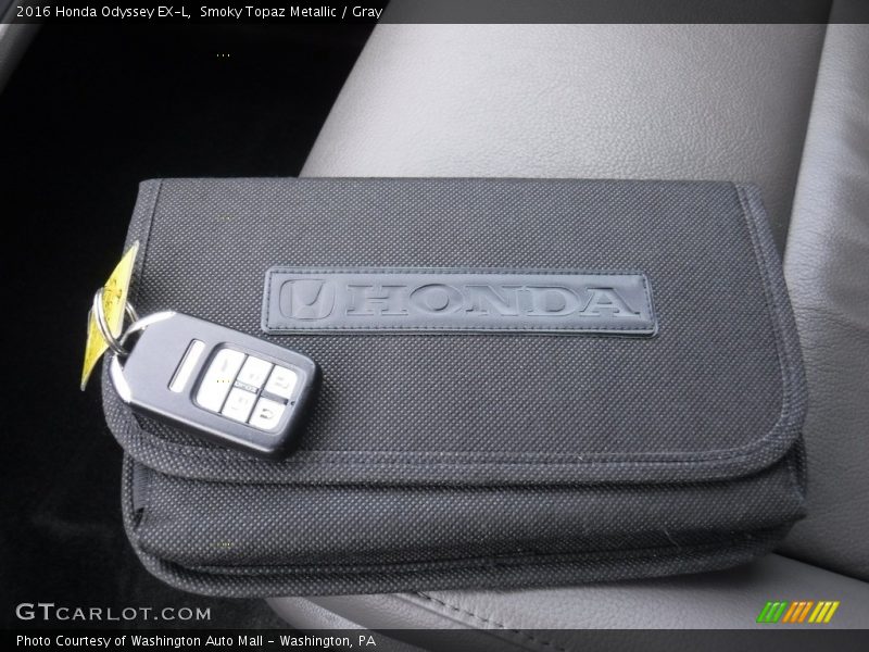 Smoky Topaz Metallic / Gray 2016 Honda Odyssey EX-L