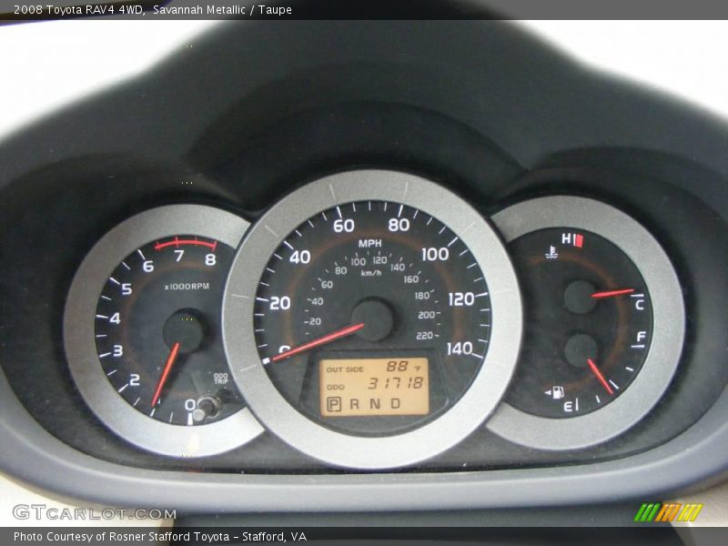 Savannah Metallic / Taupe 2008 Toyota RAV4 4WD