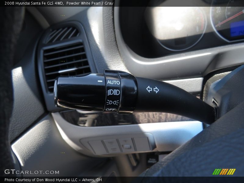 Powder White Pearl / Gray 2008 Hyundai Santa Fe GLS 4WD