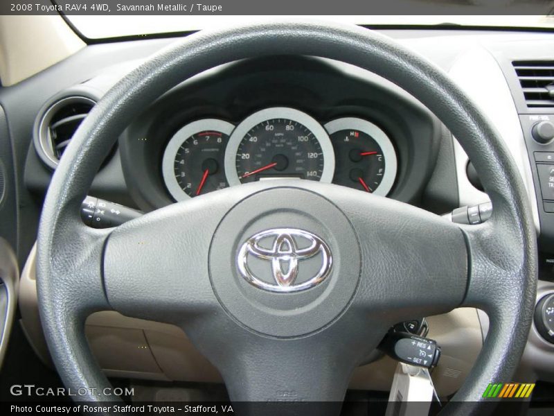 Savannah Metallic / Taupe 2008 Toyota RAV4 4WD