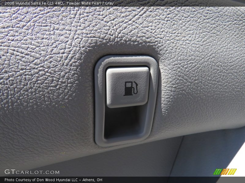 Powder White Pearl / Gray 2008 Hyundai Santa Fe GLS 4WD