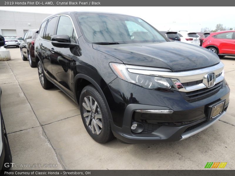 Crystal Black Pearl / Black 2019 Honda Pilot EX-L AWD