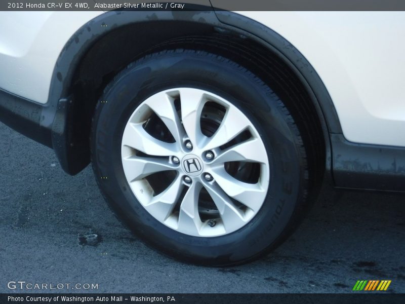 Alabaster Silver Metallic / Gray 2012 Honda CR-V EX 4WD