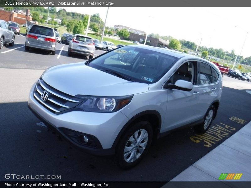 Alabaster Silver Metallic / Gray 2012 Honda CR-V EX 4WD