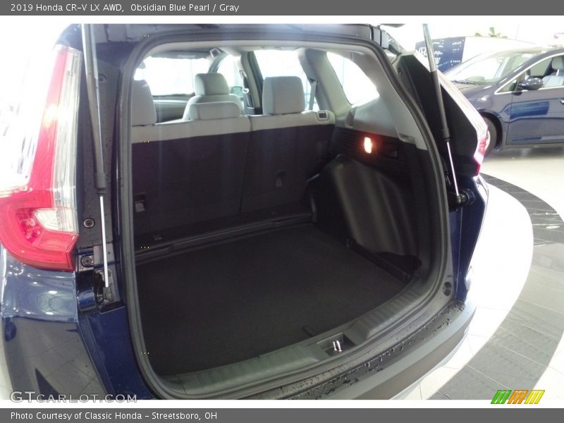 Obsidian Blue Pearl / Gray 2019 Honda CR-V LX AWD