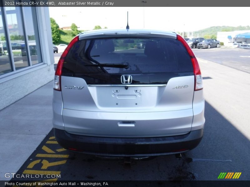 Alabaster Silver Metallic / Gray 2012 Honda CR-V EX 4WD