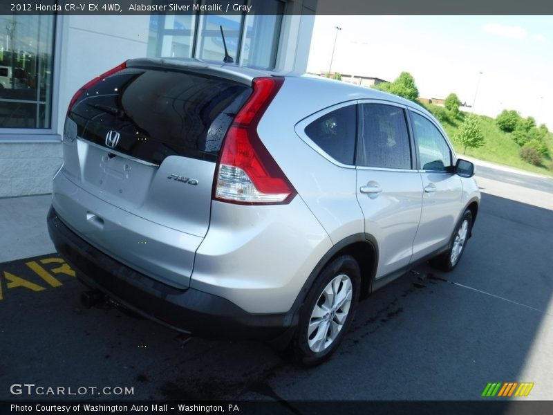 Alabaster Silver Metallic / Gray 2012 Honda CR-V EX 4WD