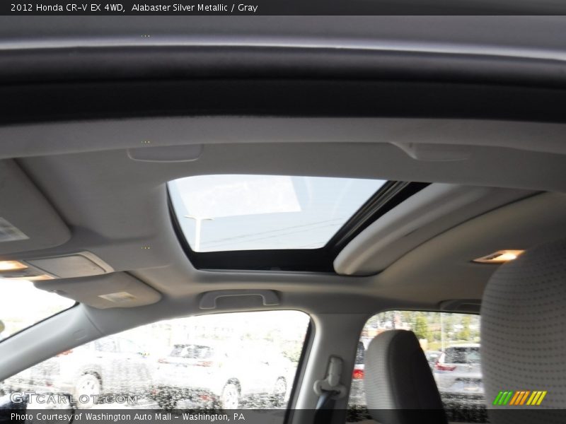 Alabaster Silver Metallic / Gray 2012 Honda CR-V EX 4WD