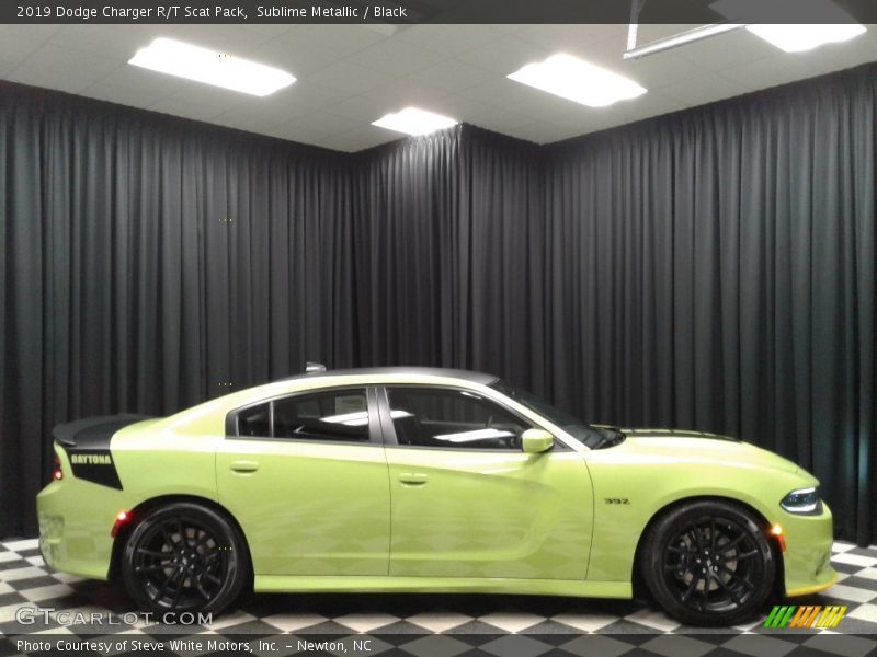 Sublime Metallic / Black 2019 Dodge Charger R/T Scat Pack
