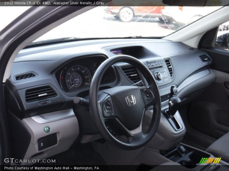 Alabaster Silver Metallic / Gray 2012 Honda CR-V EX 4WD