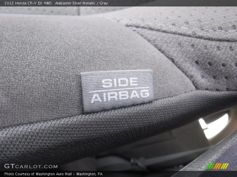 Alabaster Silver Metallic / Gray 2012 Honda CR-V EX 4WD