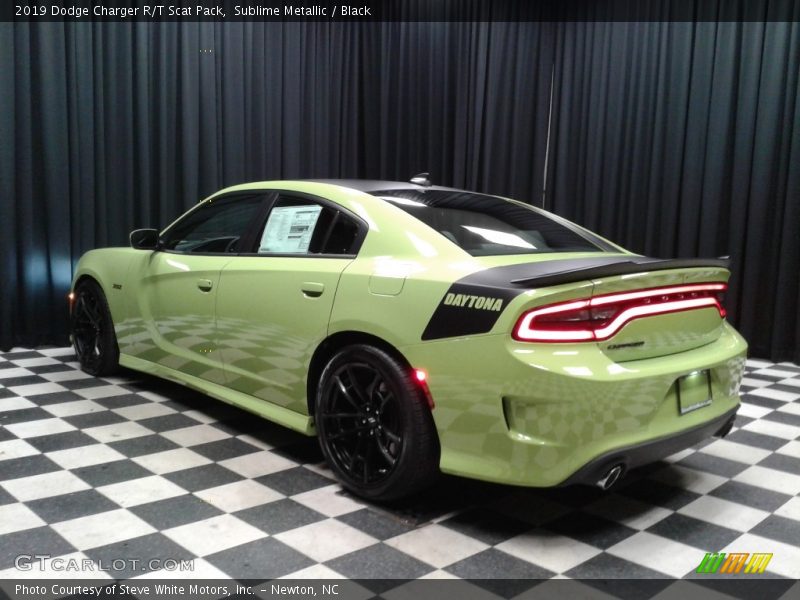 Sublime Metallic / Black 2019 Dodge Charger R/T Scat Pack