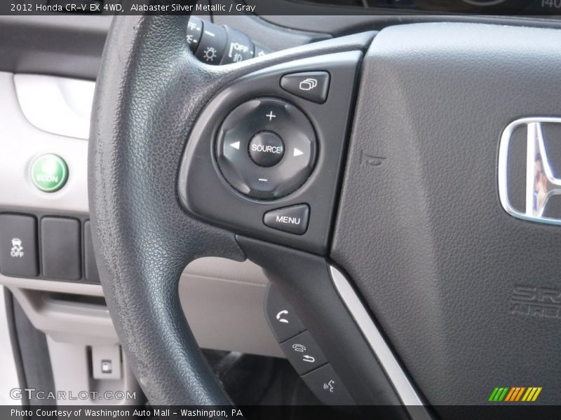 Alabaster Silver Metallic / Gray 2012 Honda CR-V EX 4WD