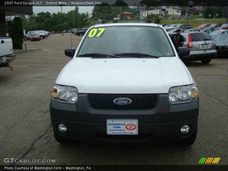 Oxford White / Medium/Dark Flint 2007 Ford Escape XLT