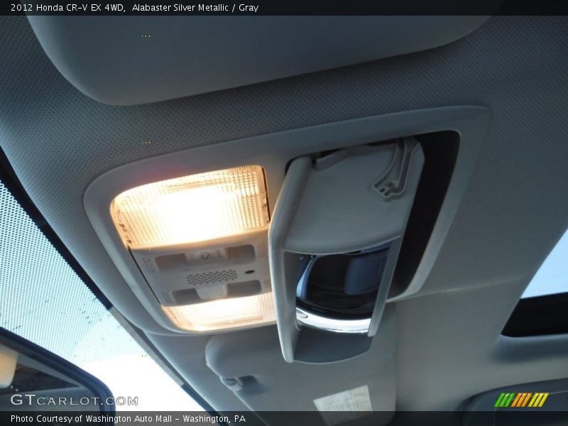 Alabaster Silver Metallic / Gray 2012 Honda CR-V EX 4WD