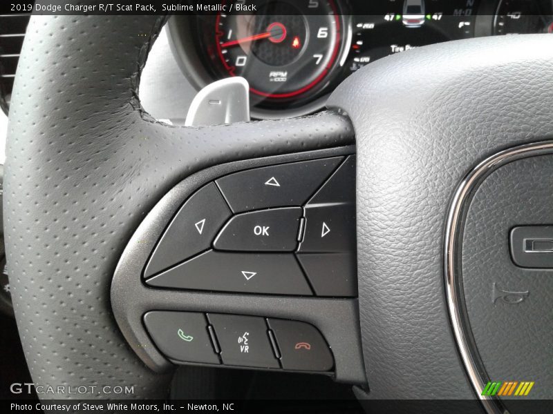 Sublime Metallic / Black 2019 Dodge Charger R/T Scat Pack