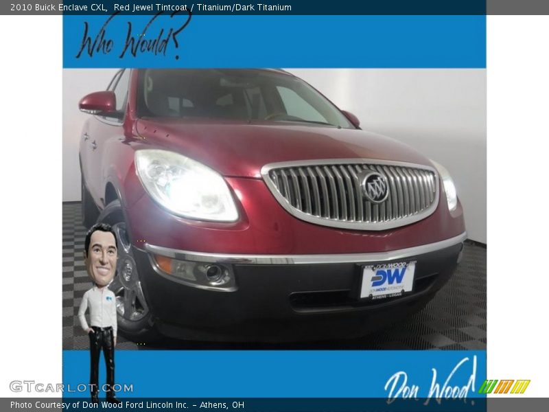 Red Jewel Tintcoat / Titanium/Dark Titanium 2010 Buick Enclave CXL