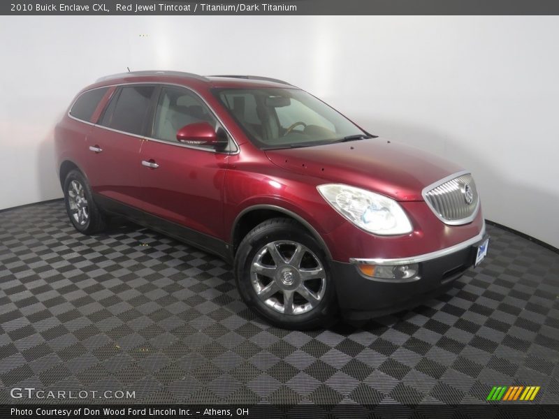 Red Jewel Tintcoat / Titanium/Dark Titanium 2010 Buick Enclave CXL