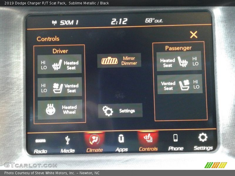 Sublime Metallic / Black 2019 Dodge Charger R/T Scat Pack