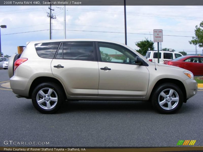 Savannah Metallic / Taupe 2008 Toyota RAV4 4WD