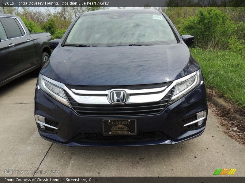 Obsidian Blue Pearl / Gray 2019 Honda Odyssey Touring