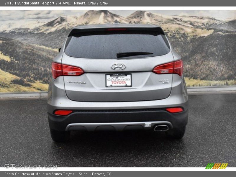 Mineral Gray / Gray 2015 Hyundai Santa Fe Sport 2.4 AWD