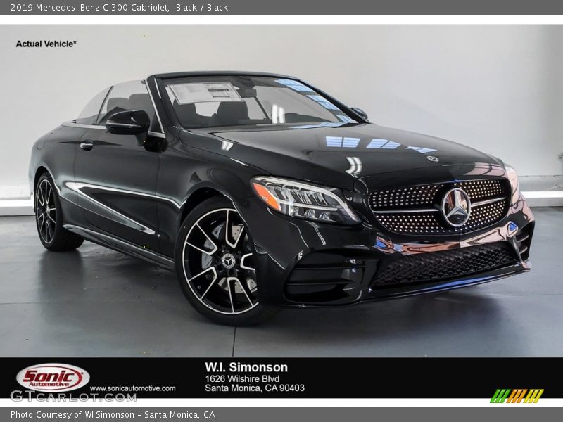 Black / Black 2019 Mercedes-Benz C 300 Cabriolet