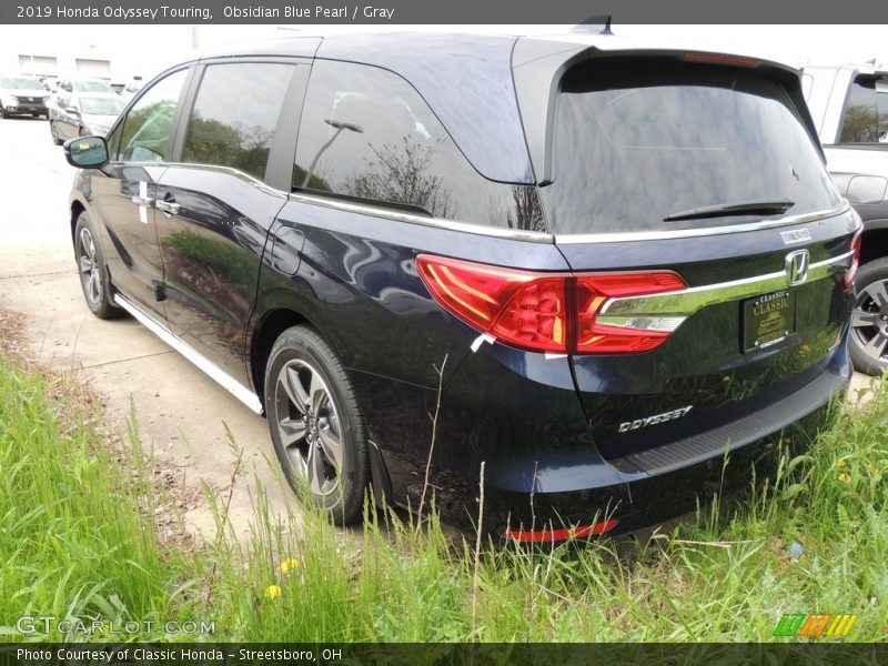 Obsidian Blue Pearl / Gray 2019 Honda Odyssey Touring