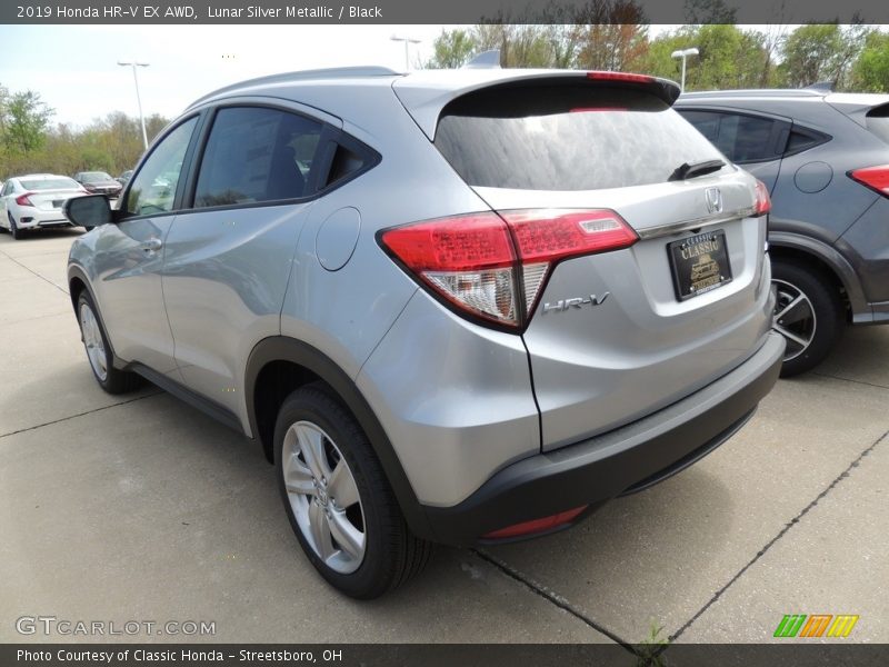 Lunar Silver Metallic / Black 2019 Honda HR-V EX AWD