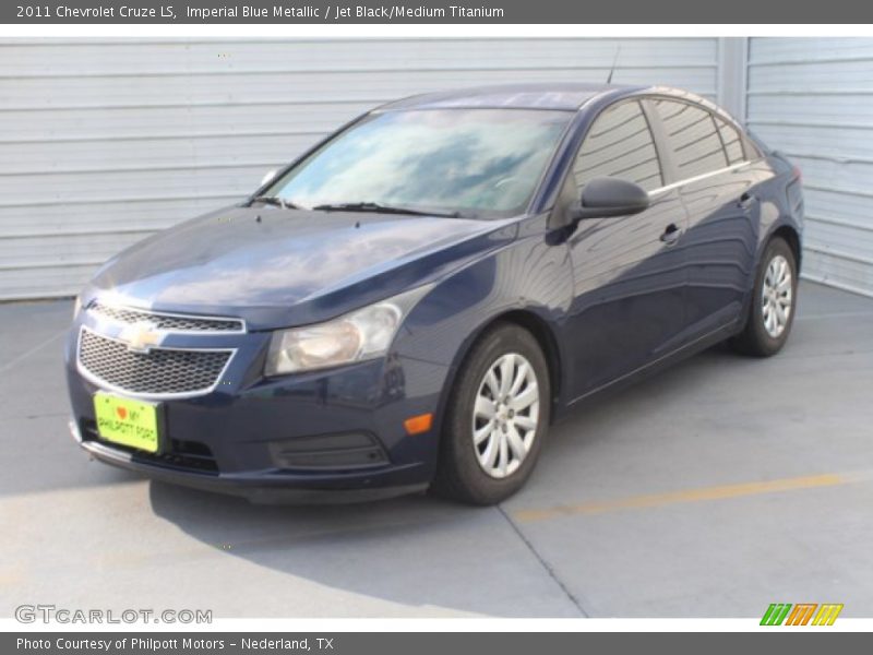 Imperial Blue Metallic / Jet Black/Medium Titanium 2011 Chevrolet Cruze LS