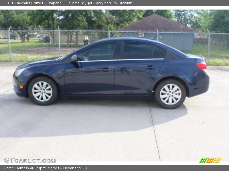 Imperial Blue Metallic / Jet Black/Medium Titanium 2011 Chevrolet Cruze LS