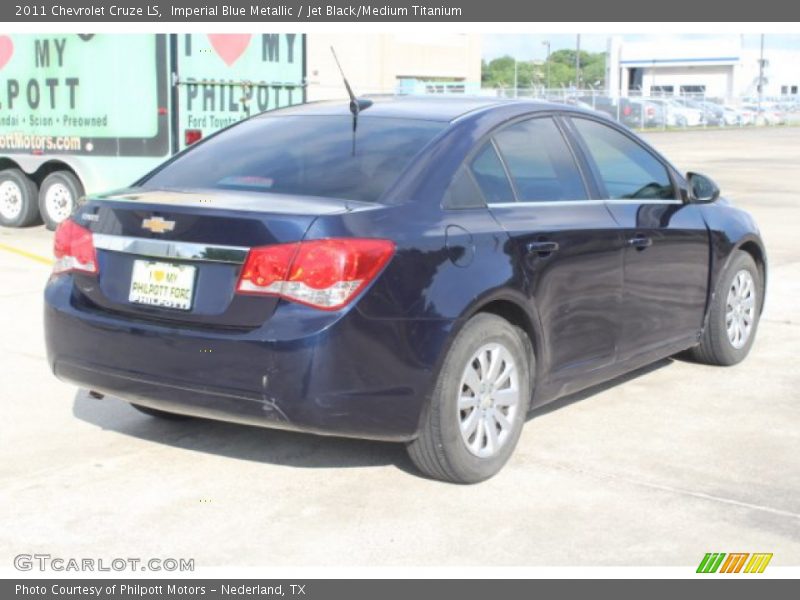 Imperial Blue Metallic / Jet Black/Medium Titanium 2011 Chevrolet Cruze LS