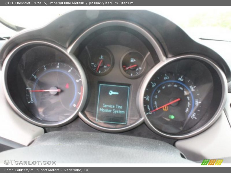 Imperial Blue Metallic / Jet Black/Medium Titanium 2011 Chevrolet Cruze LS