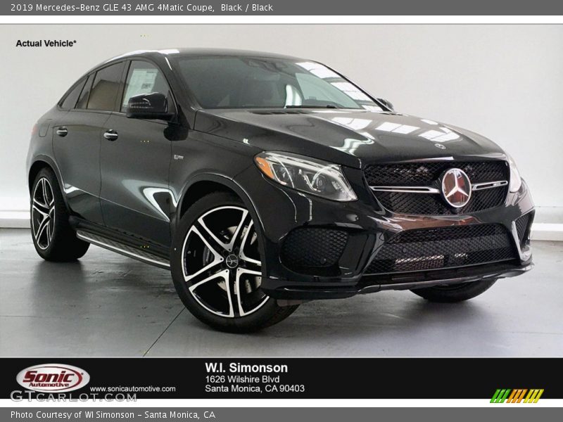 Black / Black 2019 Mercedes-Benz GLE 43 AMG 4Matic Coupe