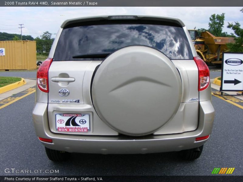 Savannah Metallic / Taupe 2008 Toyota RAV4 4WD