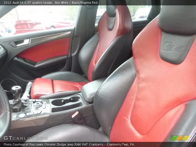 Ibis White / Black/Magma Red 2012 Audi S4 3.0T quattro Sedan