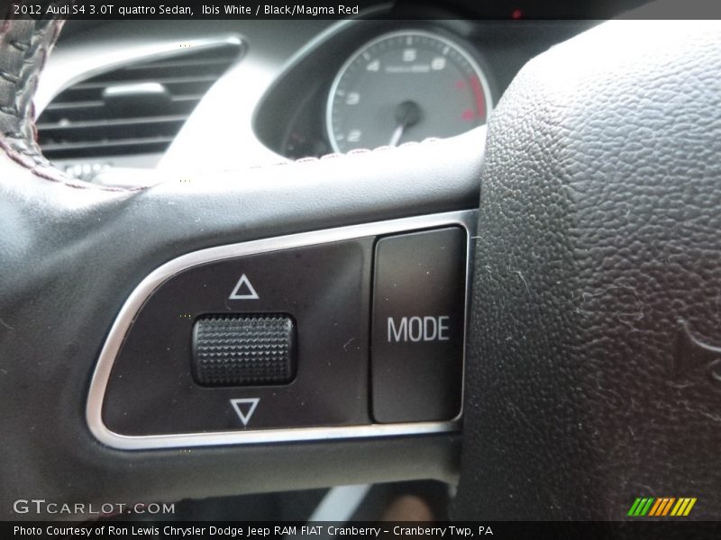 Ibis White / Black/Magma Red 2012 Audi S4 3.0T quattro Sedan
