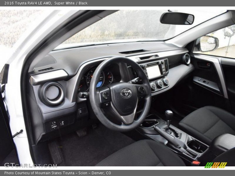 Super White / Black 2016 Toyota RAV4 LE AWD