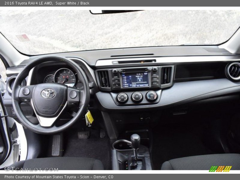 Super White / Black 2016 Toyota RAV4 LE AWD