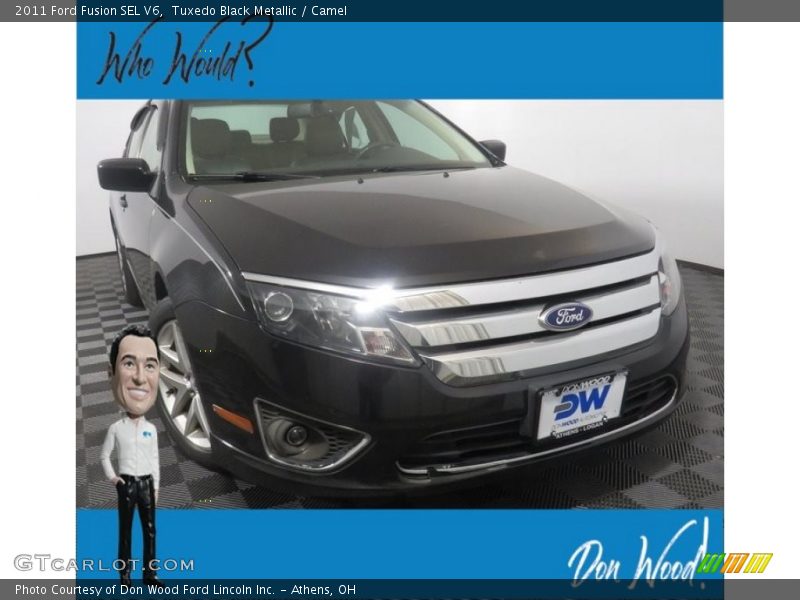 Tuxedo Black Metallic / Camel 2011 Ford Fusion SEL V6